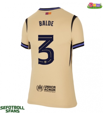 Barcelona Alejandro Balde #3 Bortatröja Kvinnor 2025-26 Kortärmad